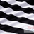 Black and white wide-stripe satin in soft wavy folds