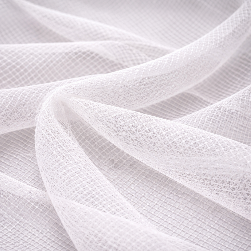 Black and White Italian Hard Net Crinoline Fabric | Petticoat Fabric | 54" Wide | Very Hard Stiff Netting Fabric is used to give Volume to Dresses |