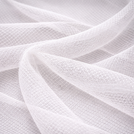 Black and White Italian Hard Net Crinoline Fabric | Petticoat Fabric | 54" Wide | Very Hard Stiff Netting Fabric is used to give Volume to Dresses |