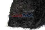 Black Shaggy Brocade | Metallic Eyelash Lame Fabric | 57 Inch Wide | For Costumes Cosplay Apparel & Decor