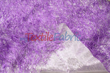 Lavender Shaggy Brocade | Metallic Eyelash Lame Fabric | 57 Inch Wide | For Costumes Cosplay Apparel & Decor