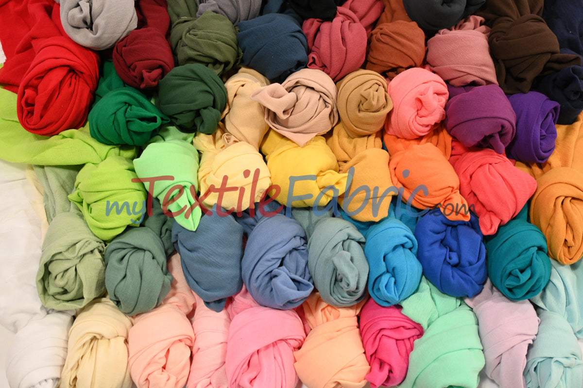 100% Cotton Gauze Fabric | Soft Lightweight Cotton Muslin | 48" Wide | Yards & Bolts