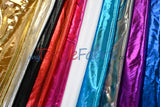 Metallic Foil Spandex Lame | Stretch Metallic Lame | Spandex Lame Fabric | All Over Foil on Stretch Knit | 60" Wide |