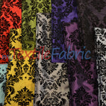 Load image into Gallery viewer, Damask Flocking Taffeta | Flocking Velvet Damask on Taffeta Fabric | 60&quot; Wide | Curtains, Apparel, Cosplay, Costume, Decor | Fabric mytextilefabric 

