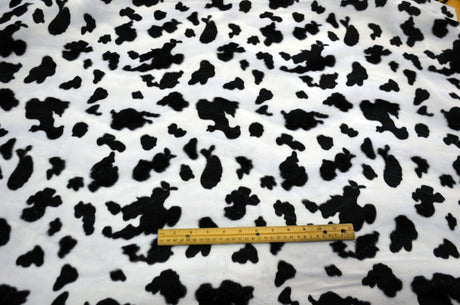 Velboa Faux Fur Fabric by the Yard | 60" Wide | Cow Velboa | Zebra Velboa | Leopard Velboa |