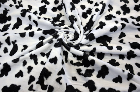 Velboa Faux Fur Fabric by the Yard | 60" Wide | Cow Velboa | Zebra Velboa | Leopard Velboa |