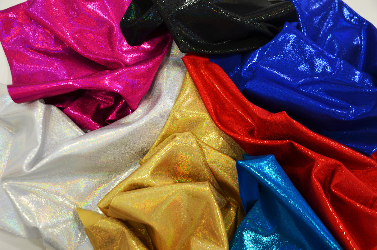 4 Way Stretch Dancewear Fabric | Mystic Hologram Spandex | 58/60" Wide | Multiple Colors |