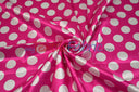 Polka Dot Satin | Soft Satin Polka Dot Charmeuse Fabric | 60" Wide |