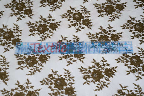 Chantilly Lace Fabric | 52” Wide | Elegant Floral Lace for Bridal & Formalwear