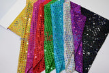 Holographic Shimmer Sequins Fabric | Lightweight & Flowy | 45” Wide | Dazzling Sparkle for Apparel & Costumes