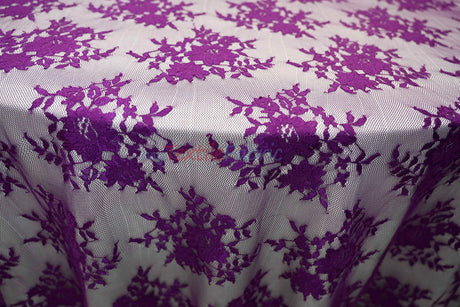 Chantilly Lace Fabric | 52” Wide | Elegant Floral Lace for Bridal & Formalwear