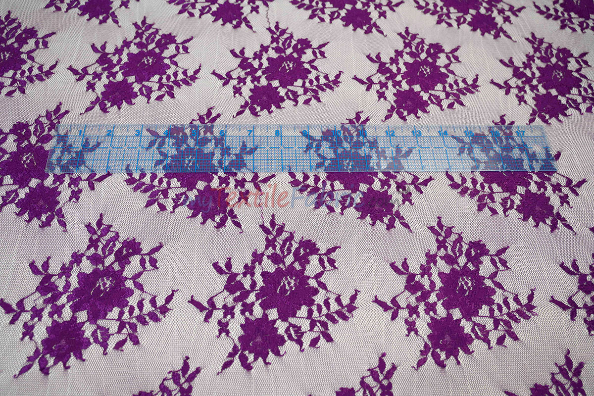 Chantilly Lace Fabric | 52” Wide | Elegant Floral Lace for Bridal & Formalwear