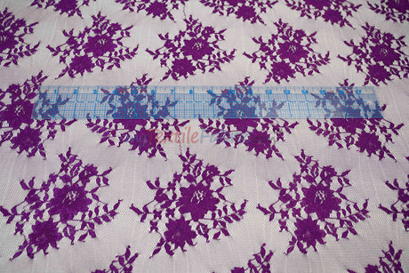 Chantilly Lace Fabric | 52” Wide | Elegant Floral Lace for Bridal & Formalwear