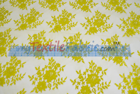 Chantilly Lace Fabric | 52” Wide | Elegant Floral Lace for Bridal & Formalwear