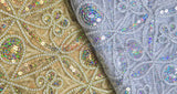 Coco Star Sheer Embroidery |  Double Scallop Lace | 52" Wide |