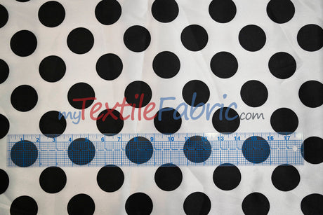 Polka Dot Satin | Soft Satin Polka Dot Charmeuse Fabric | 60" Wide |
