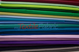 Polyester Cotton Broadcloth Fabric | 60" Wide | Solid Colors | Continuous Yards | Multiple Colors |