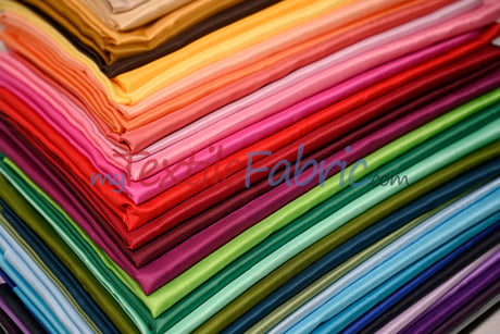 Polyester Silky Habotai Lining | 58" Wide | Super Soft and Silky Poly Habotai Fabric | Wholesale Bolt | Multiple Colors | Digital Printing, Apparel Lining, Drapery and Decor |