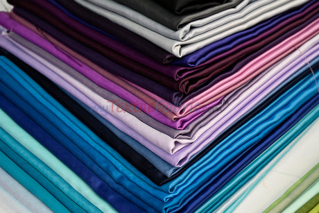 Lamour Satin Fabric | Polyester Matte Satin | Peau De Soie | 60" Wide | Wedding Dress, Tablecloth, Multiple Colors