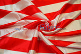 3" Stripe Satin Fabric | Soft Satin Stripe Charmeuse Fabric | 60" Wide | Multiple Colors