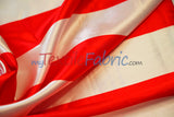 3" Stripe Satin Fabric | Soft Satin Stripe Charmeuse Fabric | 60" Wide | Multiple Colors