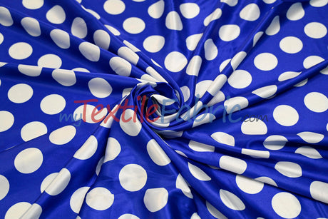 Polka Dot Satin | Soft Satin Polka Dot Charmeuse Fabric | 60" Wide |