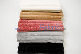 Striped Rabbit Fur Fabric by the Yard | Ultra-Soft Plush Faux Fur | 64/66” Wide | Available in Multiple Colors