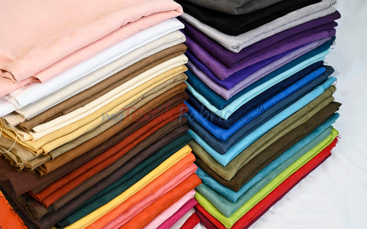 Suede Fabric | Microsuede | 40 Colors | 60" Wide | Faux Suede | Upholstery Weight, Tablecloth, Bags, Pouches, Cosplay, Costume | Continuous Yards |