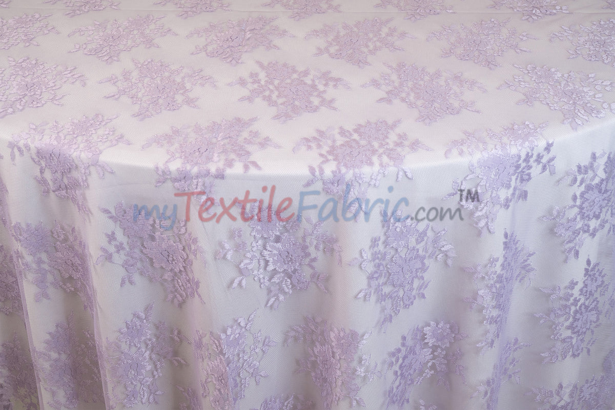 Chantilly Lace Fabric | 52” Wide | Elegant Floral Lace for Bridal & Formalwear