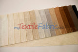 Swiss Sheer Fabric | Linen-Look Sheer Drapery | 130″ Wide | Event & Home Curtains | Available in 15 Colors