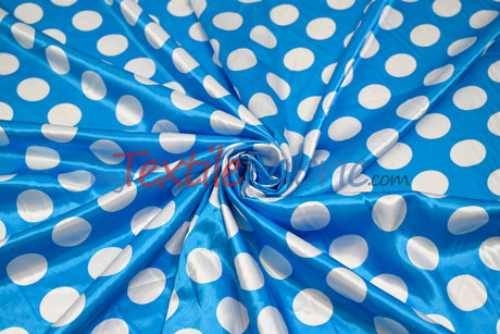 Polka Dot Satin | Soft Satin Polka Dot Charmeuse Fabric | 60" Wide |
