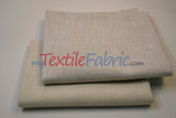Upholstery Weight Poly Linen Fabric | Durable Backed Linen | 60" Wide | Non Woven Backing | Ideal for Upholstery, Cushions & Drapery
