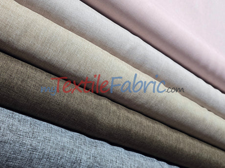 Vintage Linen Fabric | Imitation Burlap Fabric | 60" Wide | Faux Burlap | Vintage Rustic Natural Look Burlap | Washable Burlap Fabric for Decor |