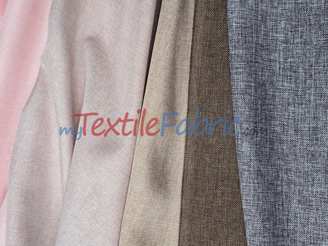 Vintage Linen Fabric | Imitation Burlap Fabric | 60" Wide | Faux Burlap | Vintage Rustic Natural Look Burlap | Washable Burlap Fabric for Decor |