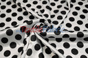 Polka Dot Satin | Soft Satin Polka Dot Charmeuse Fabric | 60" Wide |
