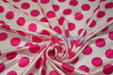 Polka Dot Satin | Soft Satin Polka Dot Charmeuse Fabric | 60" Wide |