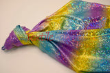 Rainbow Shattered Hologram Spandex |4 Way Stretch Dancewear Fabric | 58/60" Wide | Rainbow Spandex Fabric