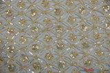 Coco Star Sheer Embroidery |  Double Scallop Lace | 52" Wide |