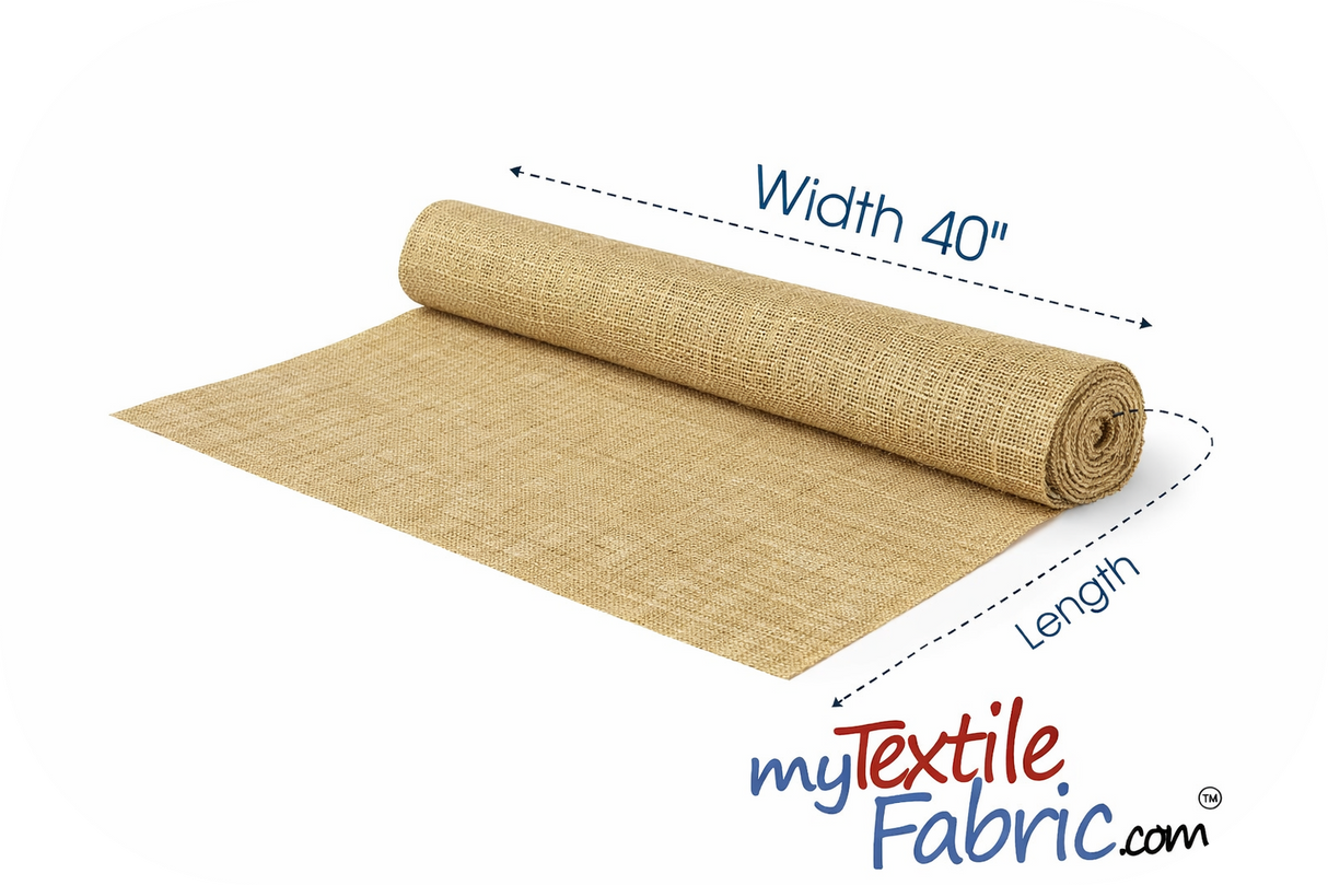 40" Wide Burlap | 100% Jute | 8 oz | Continuous Yard or Wholesale Bolt Available |