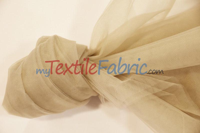 108" Wide Bridal Tulle | Nylon Tulle Illusion Fabric | Soft Bridal Veil & Decor | 3x3 Sample Swatch