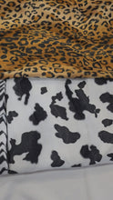 Load and play video in Gallery viewer, Velboa Faux Fur Fabric by the Yard | 60&quot; Wide | Cow Velboa | Zebra Velboa | Leopard Velboa |
