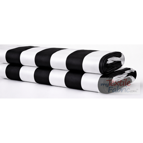 5.5" Stripe Satin Print | Dull Satin Print | 58/60" Wide | Multiple Colors | Stripe Satin Print Fabric |