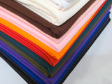 Scuba Double Knit Fabric | Basic Wrinkle Free Polyester Fabric with Mechanical Stretch | 60" Wide | Multiple Colors | Poly Knit Fabric |