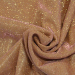 Load image into Gallery viewer, Stretch Glimmer Knit Fabric | 2 Way Stretch | 56&quot; Wide | Metallic Glitter Spandex Knit Fabric | Fabric mytextilefabric Yards 0009 River Rose 
