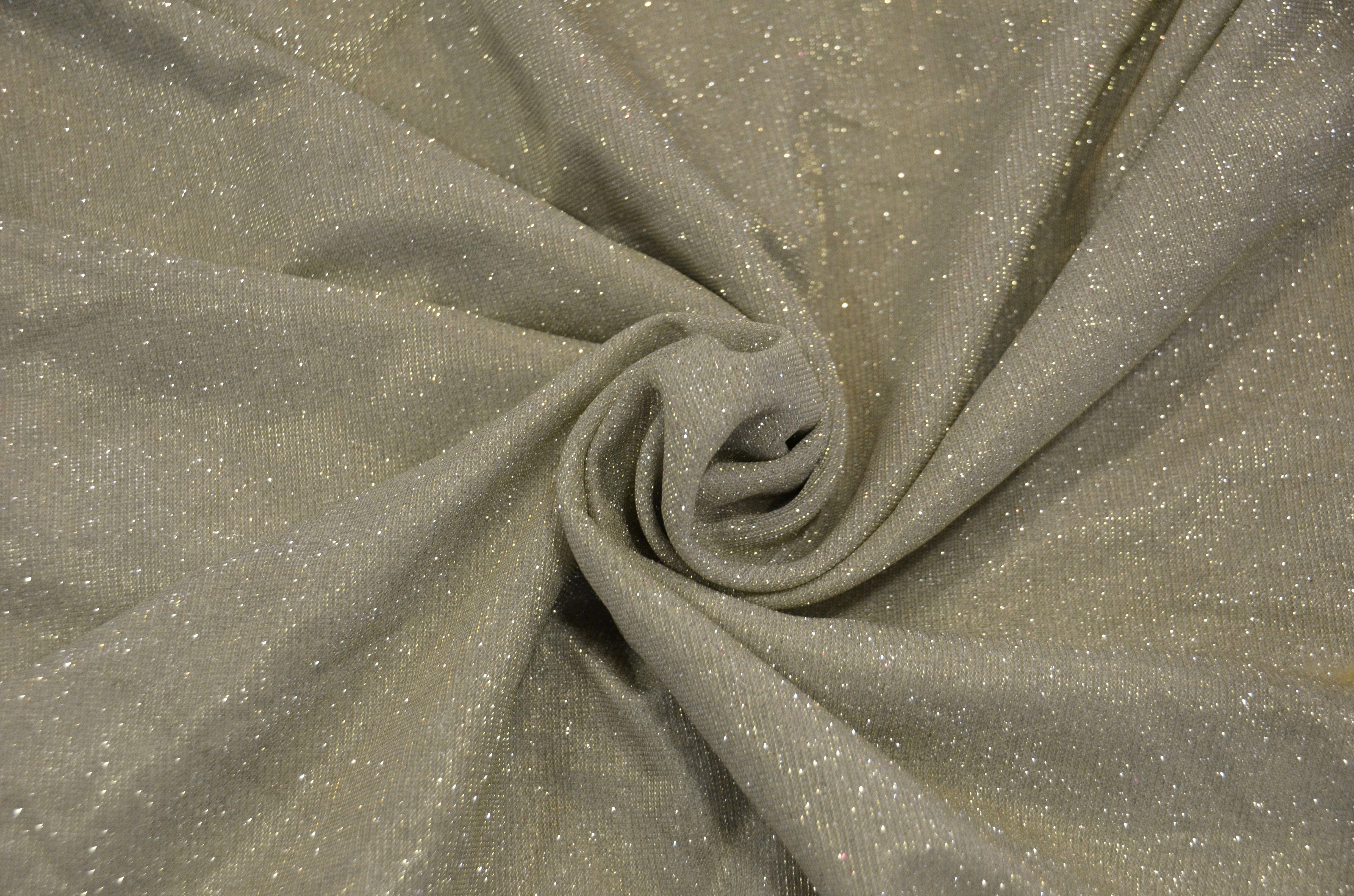 Stretch Glimmer Knit Fabric | 2 Way Stretch | 56" Wide | Metallic Glitter Spandex Knit Fabric | Fabric mytextilefabric Yards 0027 Silver 