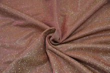 Load image into Gallery viewer, Stretch Glimmer Knit Fabric | 2 Way Stretch | 56&quot; Wide | Metallic Glitter Spandex Knit Fabric | Fabric mytextilefabric Yards 0015 Rose Mauve 