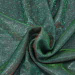 Load image into Gallery viewer, Stretch Glimmer Knit Fabric | 2 Way Stretch | 56&quot; Wide | Metallic Glitter Spandex Knit Fabric | Fabric mytextilefabric Yards 0024 Jade 
