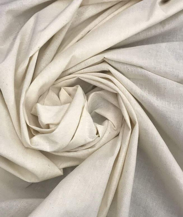 Extra Wide 100% Cotton Muslin | Unbleached Natural Color | 120" Wide | Natural Color | newtextilefabric Yards 