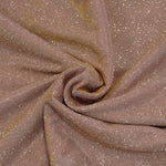 Load image into Gallery viewer, Stretch Glimmer Knit Fabric | 2 Way Stretch | 56&quot; Wide | Metallic Glitter Spandex Knit Fabric | Fabric mytextilefabric Yards 0026 Rose Gold 
