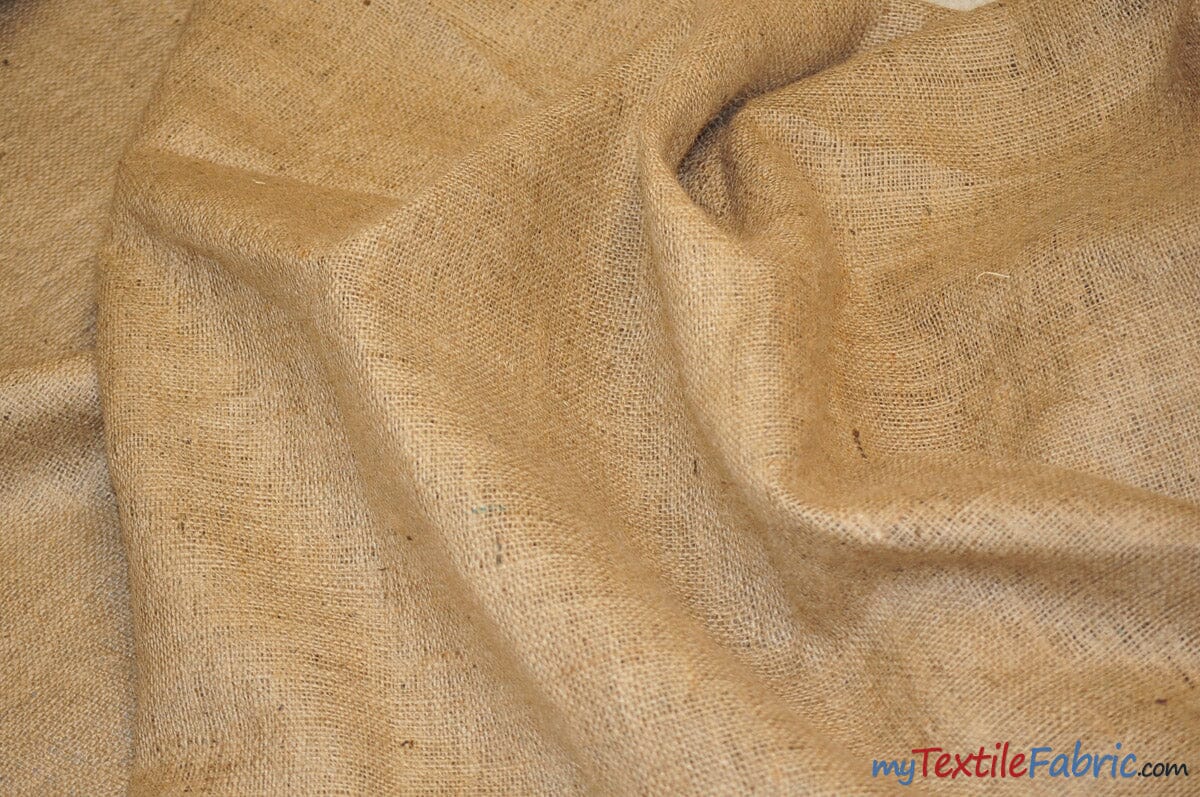 Burlap Fabric, 38-40 Inches Wide, Over 100 Yards in Stock - 5 Yard Bolt-  100% Jute - Natural